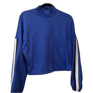 DSG blue cropped mock turtleneck sweatshirt. Women’s XS